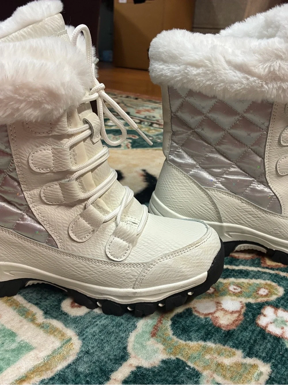 HOBIBEAR Women’s Mid-Calf Faux Fur Winter Snow Boots